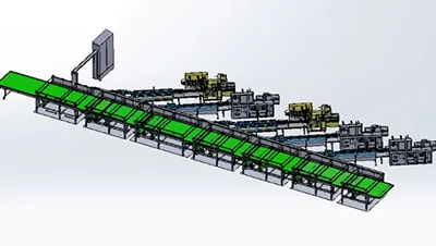Автоматическая линия упаковки пирожных и батончиков